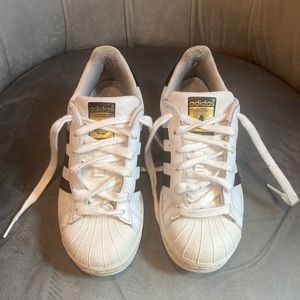 Adidas Superstar sneakers; women’s size 5.5; good condition; all offers welcome